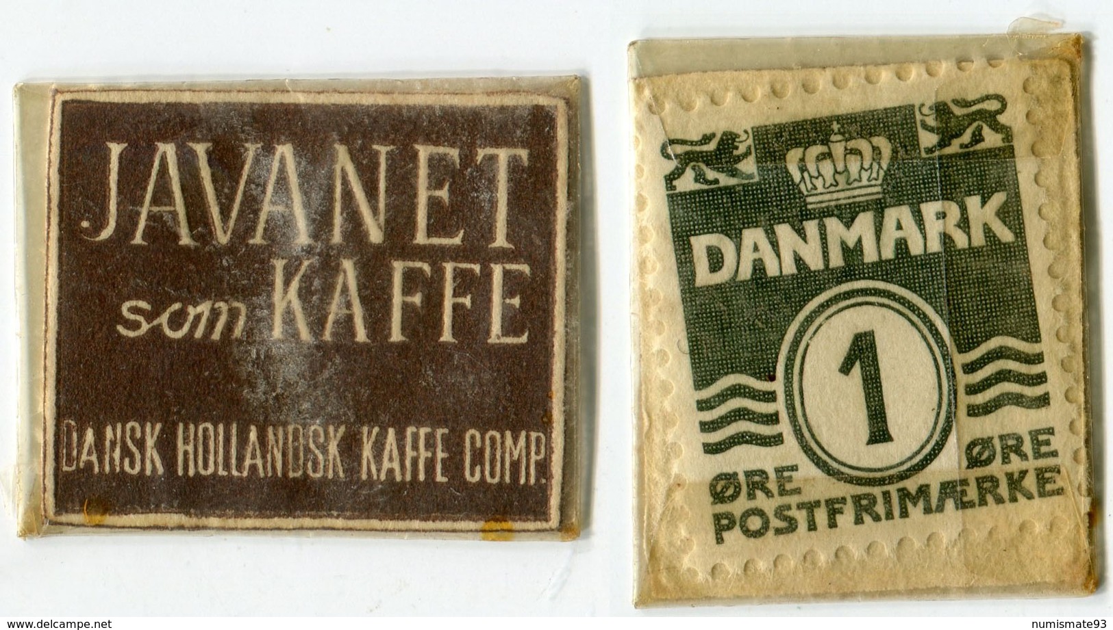 N93-0481 - Timbre-monnaie - Danemark - Javanet Som Kaffe - 1 Ore - Kapselgeld - Encased Stamp - Monétaires / De Nécessité