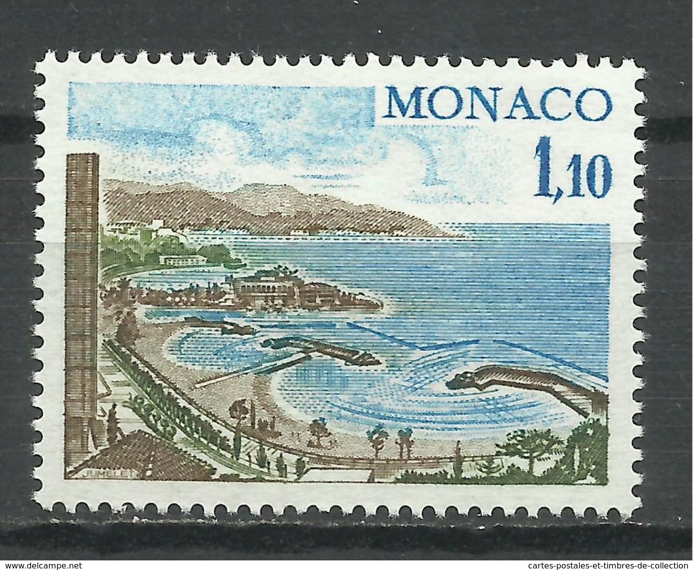 MONACO , 1.10 Fr , Les Nouvelles Plages De Monte-Carlo , 1977 , N° YT 1083 , NEUF ** - Neufs