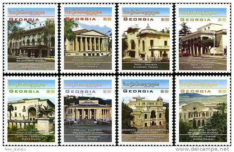 Georgia 2005 Theatres Of Georgia 8v MNH - Georgia