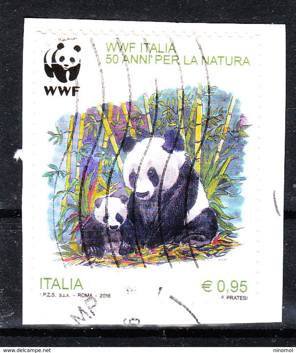 Italia   -  2016. Panda. WWF. Autoadesivo. Self-adhesive - Orsi