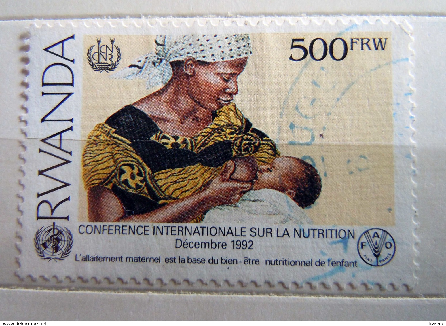 RWANDA - N°Y&T - 1316D - 500f Multicolore - Conference De La Nutrition - USED - Used Stamps