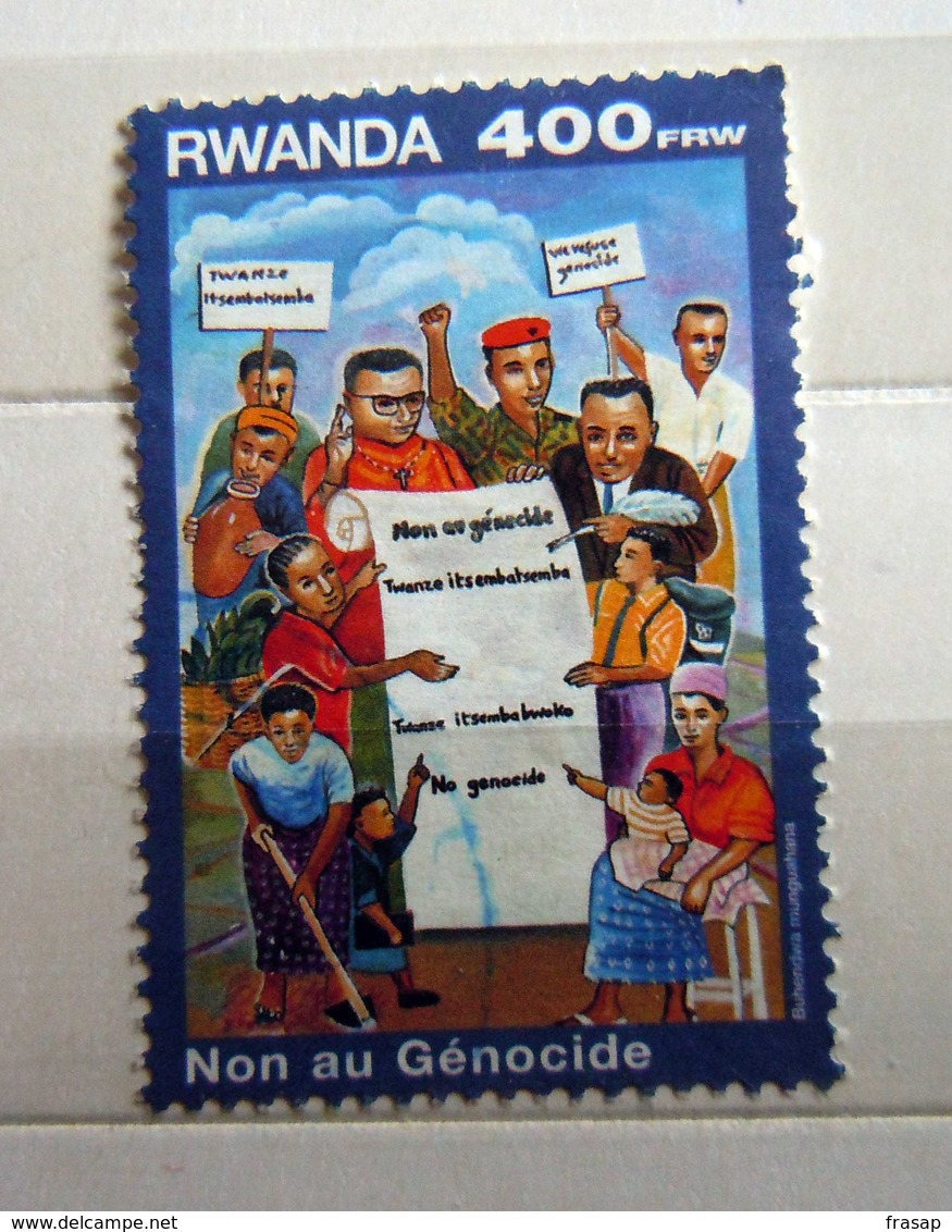 Rwanda 1999 : Mi. 1472 Ø - Non Au Génocide . - Gebruikt