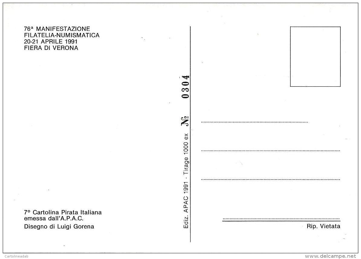 [MD1200] CPM - VERONA - APAC - 7° CARTOLINA PIRATA ITALIANA - 76° MANIFESTAZIONE FILATELIA NUMISMATICA - Non Viaggiata - Bourses & Salons De Collections