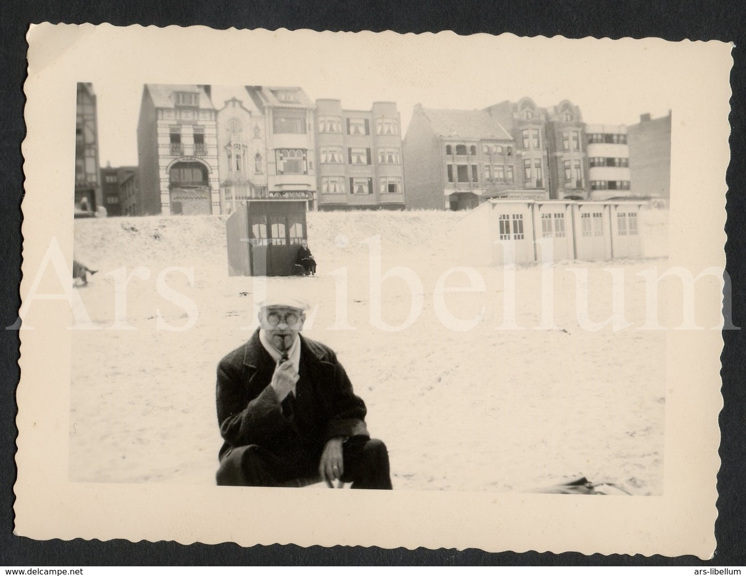 Photo Ancien / Foto / Photograph / Homme / Man / Strand / La Plage / Beach Side / Koksijde / 1947 - Anonieme Personen