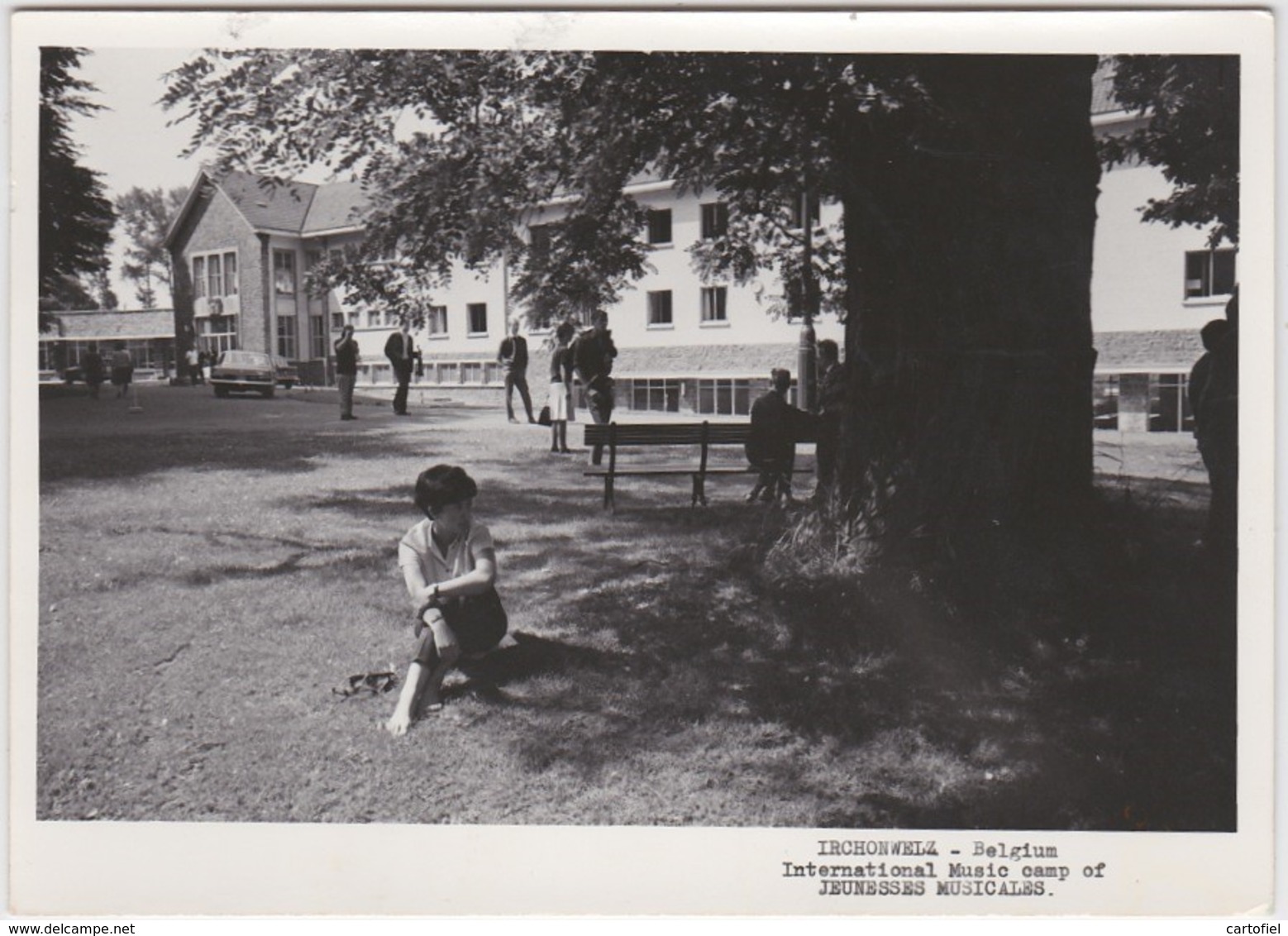 IRCHONWELZ-INTERNATIONAL MUSIC CAMP OF JEUNESSES MUSICALES-CARTE-PHOTO-ENVOYEE-1973-VOYEZ 2 SCANS-RARE - Ath