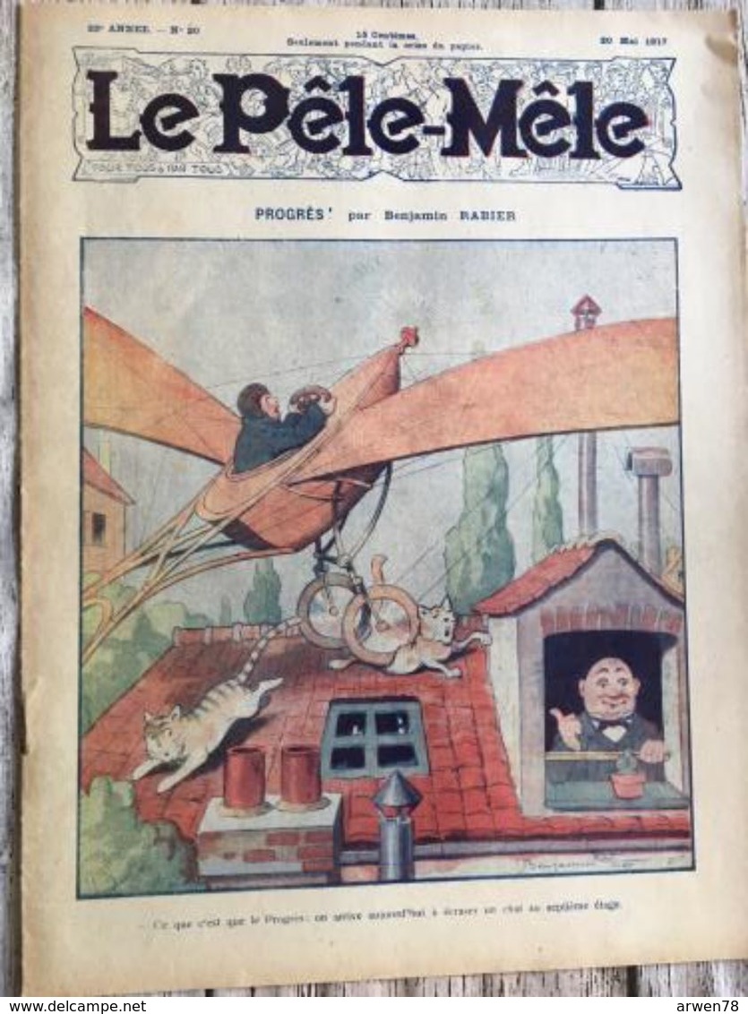 Le Pele Mele Couverture Par Rabier 20 Mai 1917 - Other & Unclassified