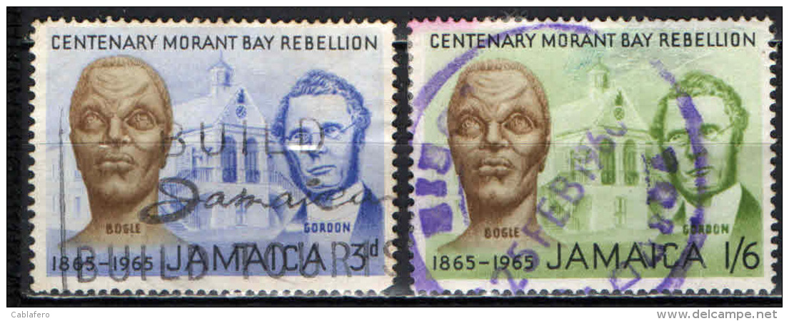 JAMAICA - 1965 - Cent. Of The Morant Bay Rebellion Against Governor John Eyre - USATI - Jamaica (1962-...)