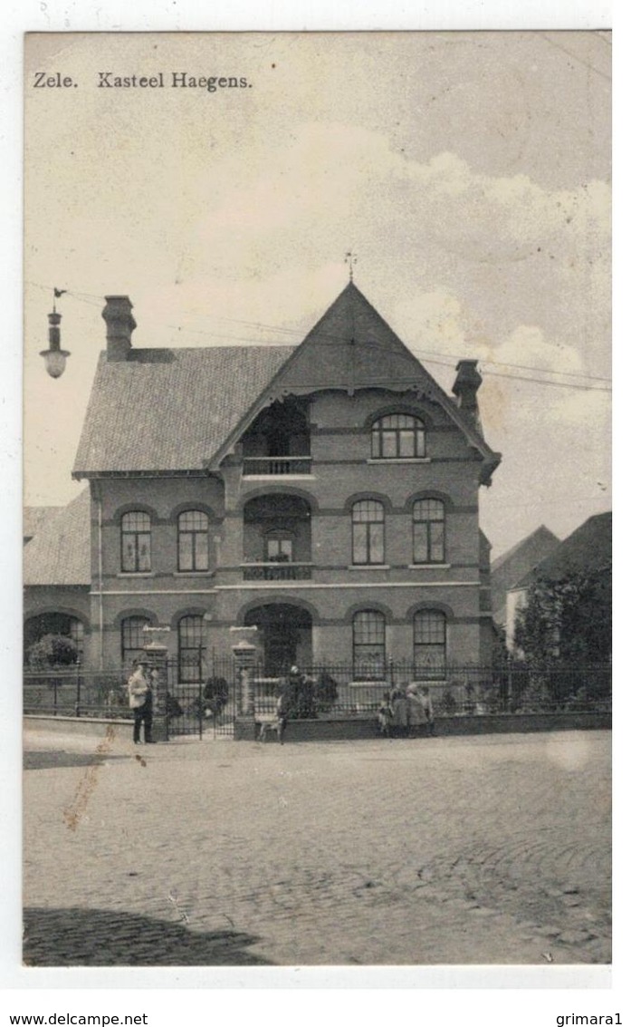 Zele.   Kasteel Haegens  1912 - Zele