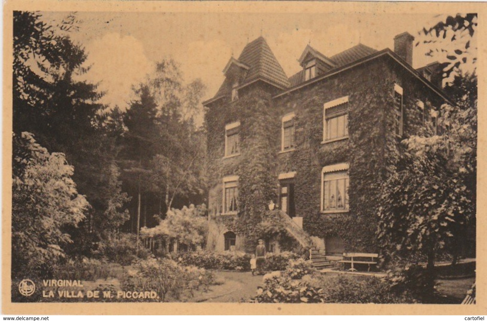 VIRGINAL-LA VILLA DE M.PICCARD-EDIT.FLANDROY RENE-CARTE PAS ENVOYEE-VOYEZ LES 2 SCANS-RARE+TOP ! ! ! - Ittre