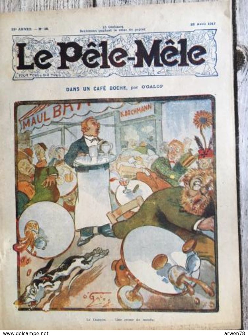 Le Pele Mele Rabier Couverture Par O'galop 22 Avril 1917 - Otros & Sin Clasificación