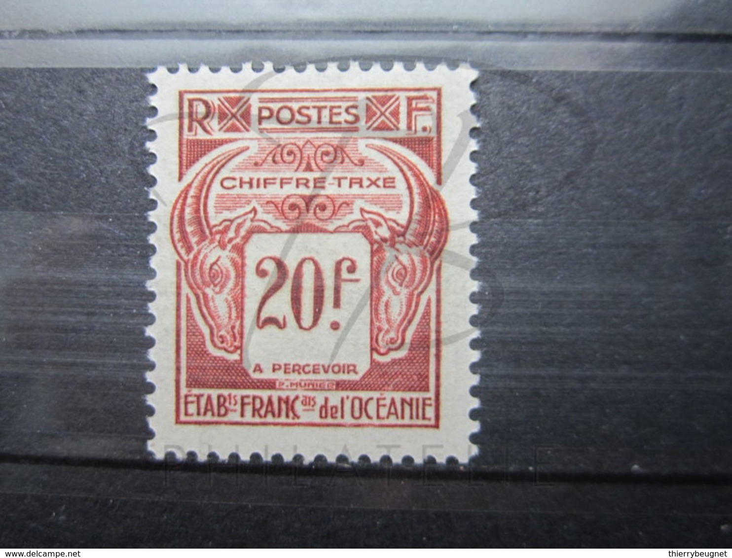 VEND BEAU TIMBRE TAXE DES ETABLISSEMENTS FRANCAIS DANS L'OCEANIE N° 27 , X !!! - Timbres-taxe