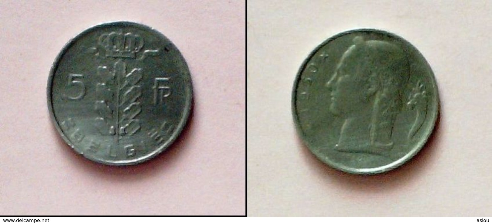 5 Francs Belges De 1950 - 5 Francs