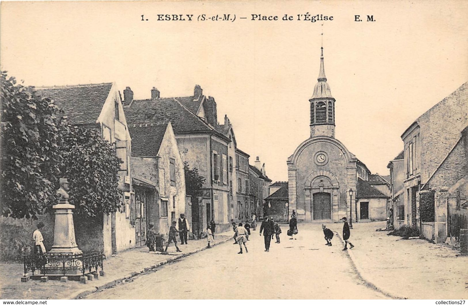 77-ESBLY- PLACE DE L'EGLISE - Esbly