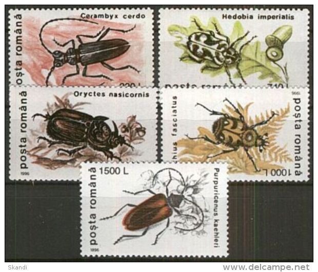 RUMÄNIEN 1995 Mi-Nr. 5165/69 ** MNH - Ungebraucht