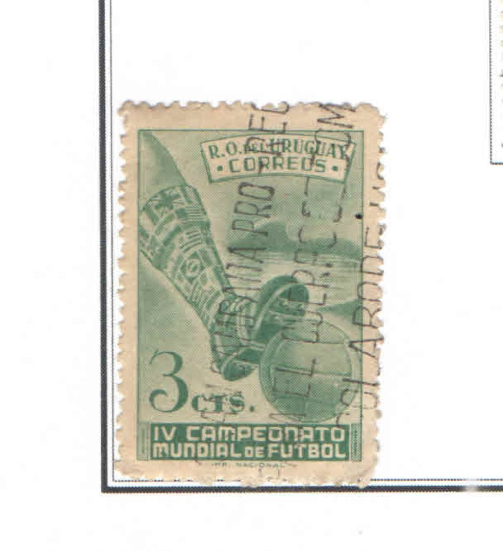 Uruguay P.O.1951 Mondiali Calcio Rio    Scott.584+Used  See Scans On Scott.Page - Uruguay