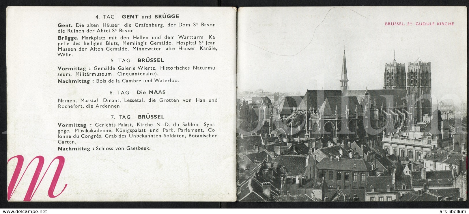 Hôtel Metropole / Bruxelles / brochure / met geographische kaart van Brussel / in het Duits / en allemand