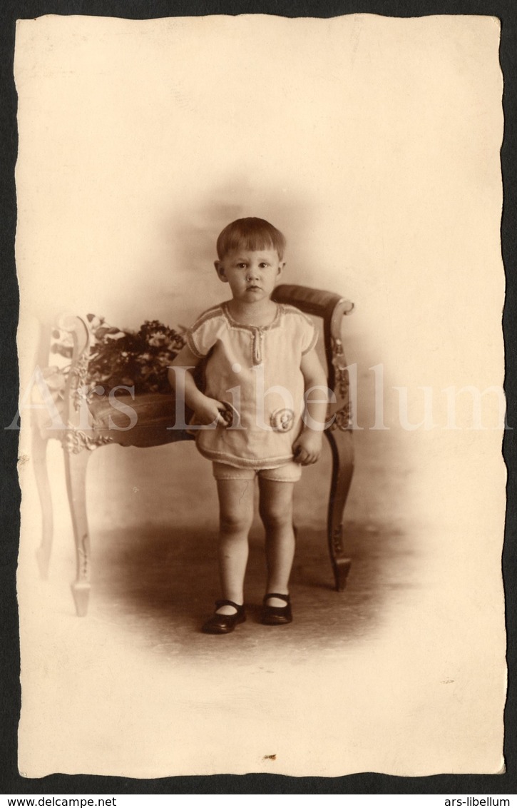 Photo Postcard / Foto / Photograph / Boy / Garçon / Unused / Pol Devaux - Photographie