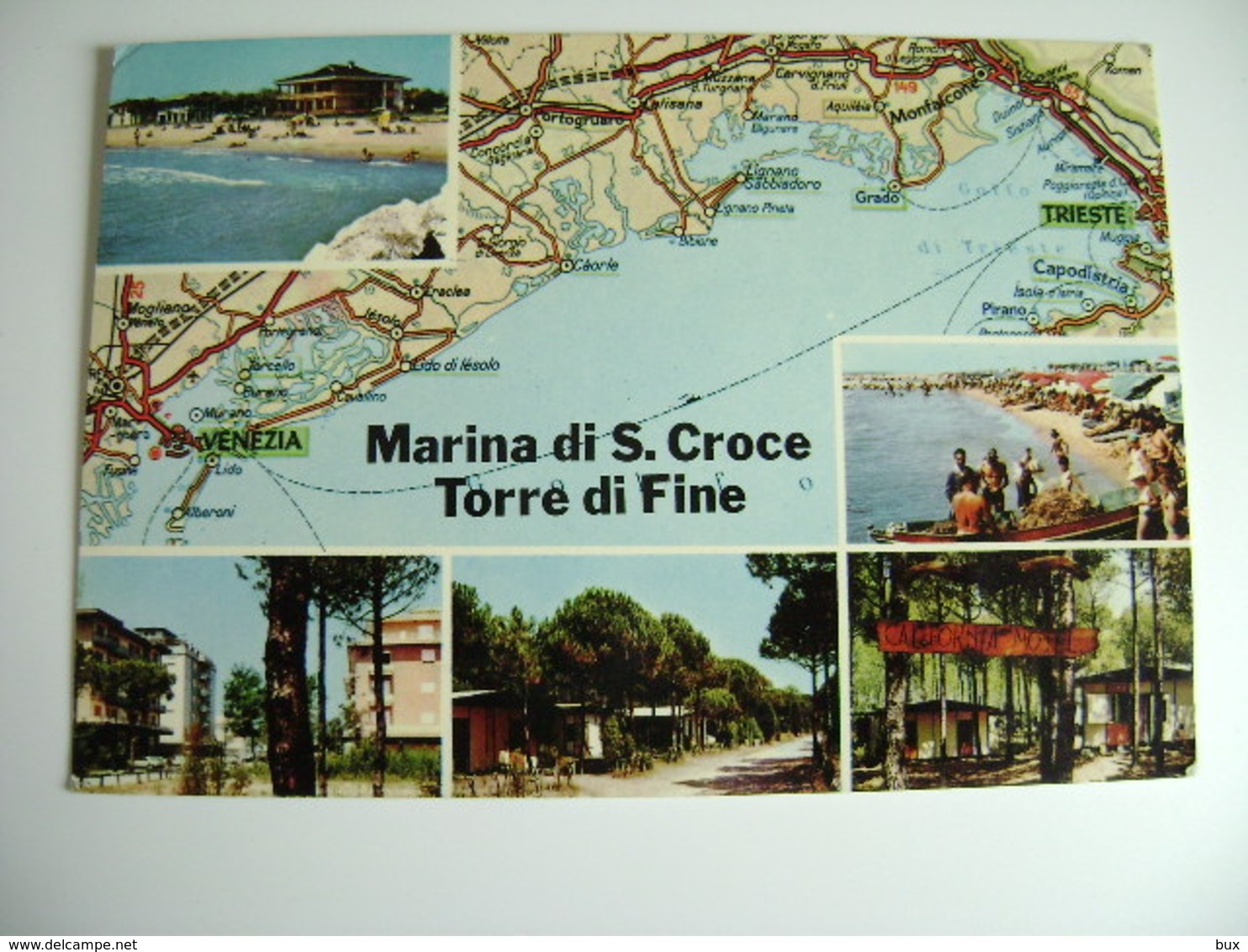 MARINA DI S. CROCE DI TORRE DI FINE  VENEZIA   Carte Geographique   CARTINA GEOGRAFICA   MAPPA MAPS   VIAGGIATA - Mapas