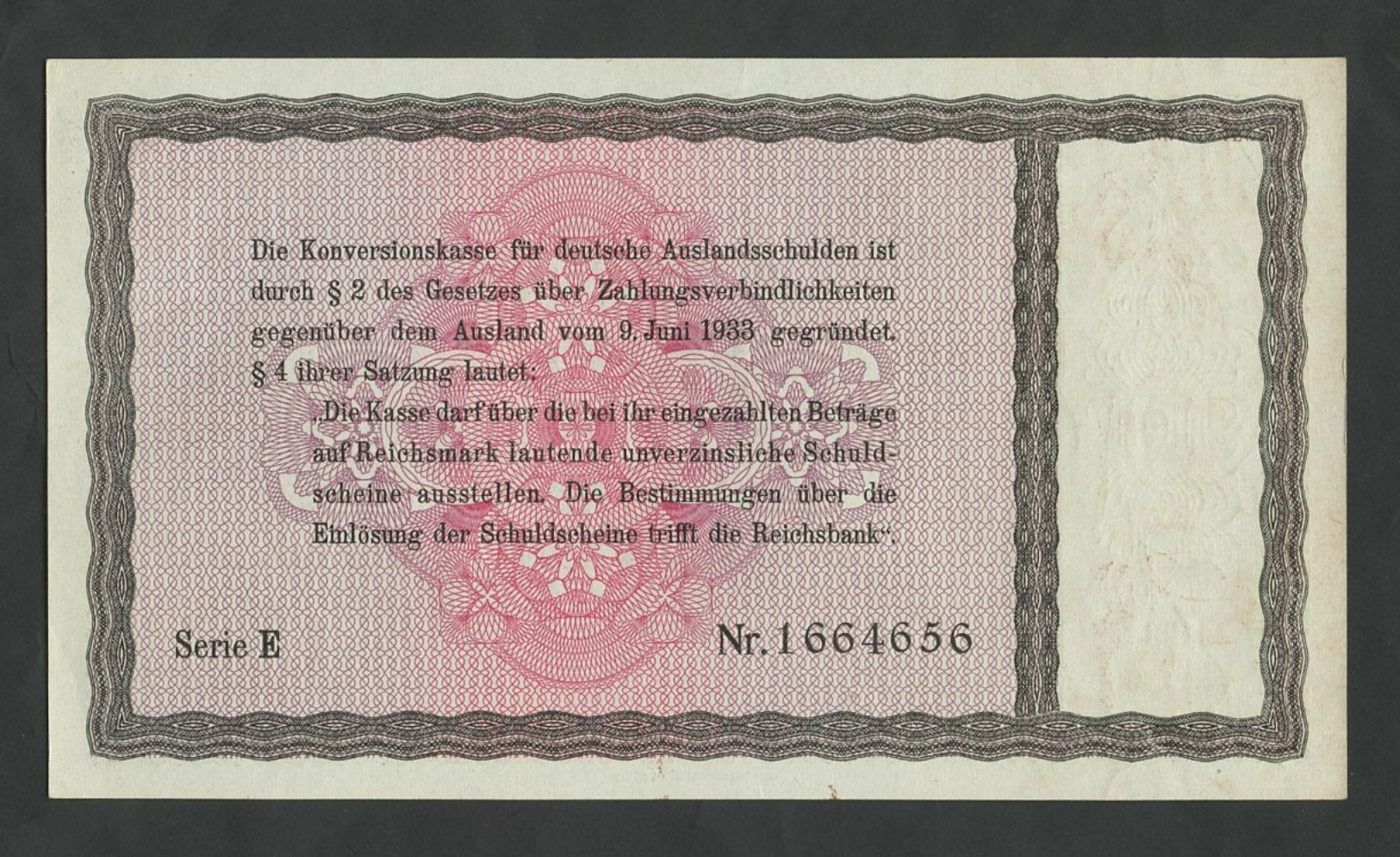 GERMANY - 10 Reichsmark  1934  P208  I - Kassenfrisch / Uncirculated  ( Banknotes ) - 10 Reichsmark