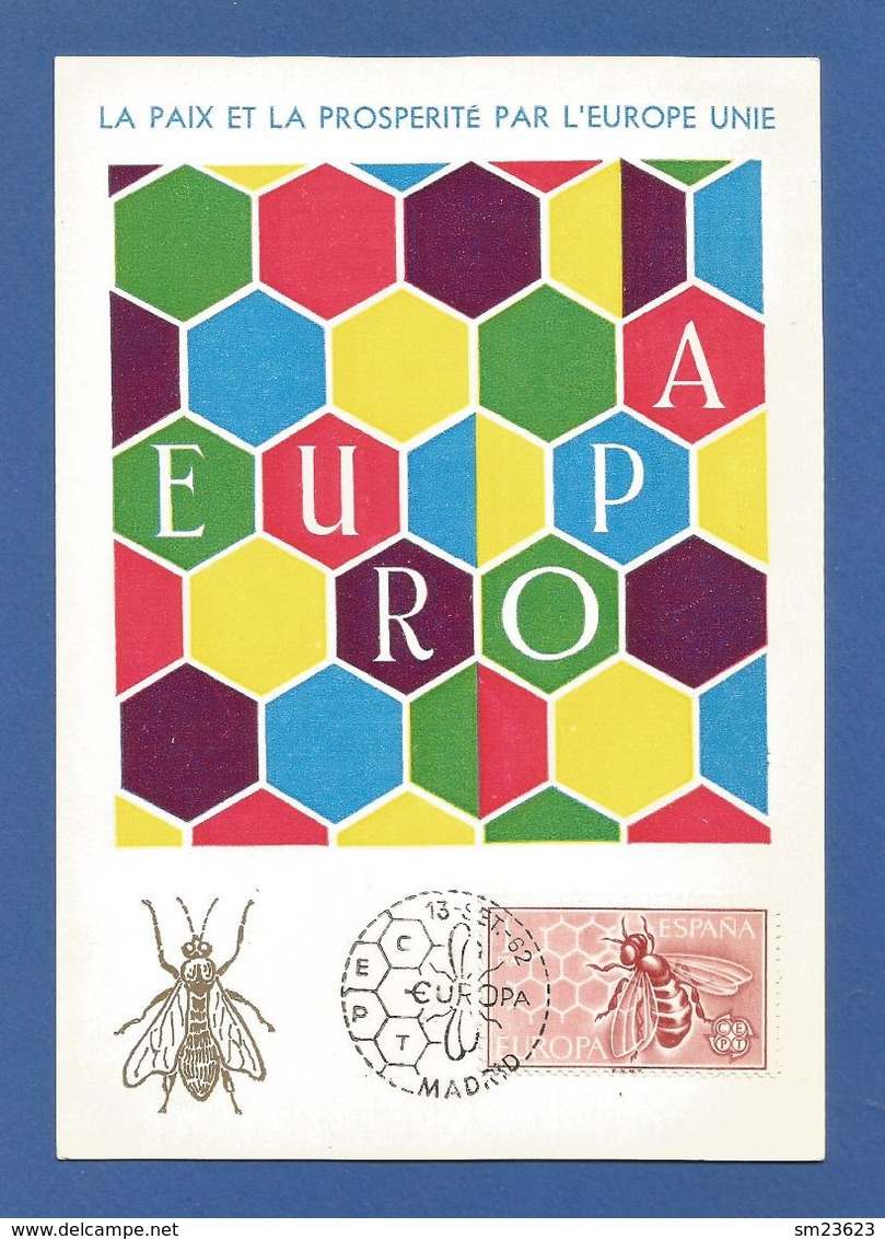 Espana / Spanien 1962 Mi.Nr. 1340 , EUROPA CEPT - Maximum Card - Madrid 13 - SET. 1963 - 1962