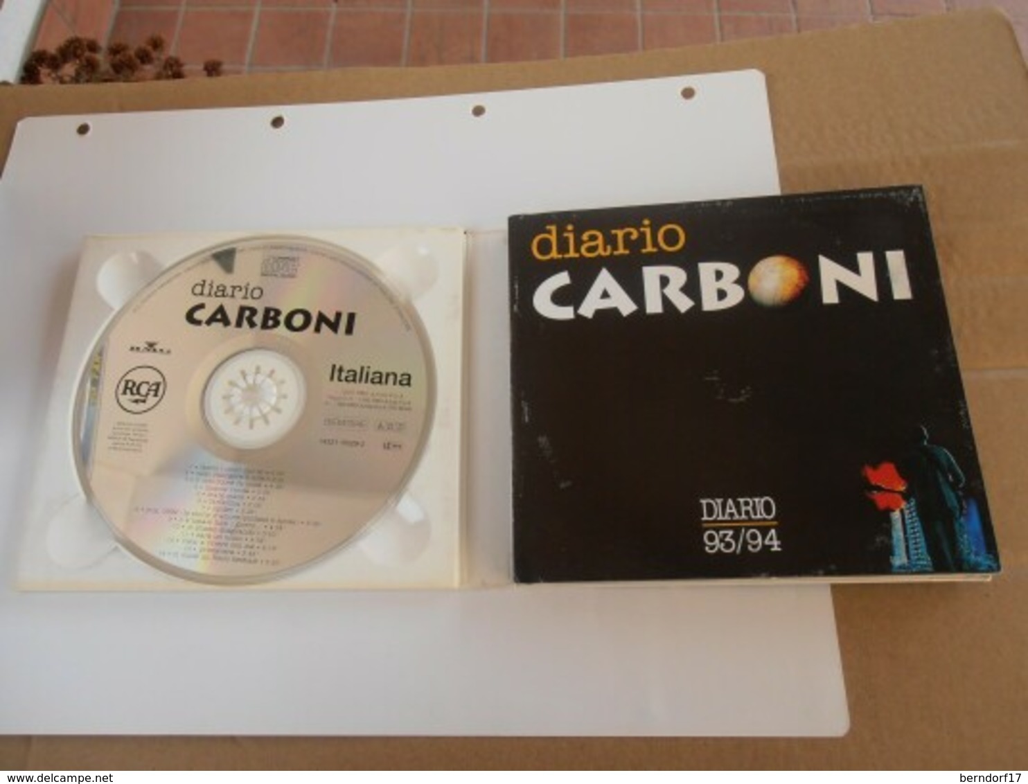 Diario Carboni - 93/94 - CD - Disco, Pop