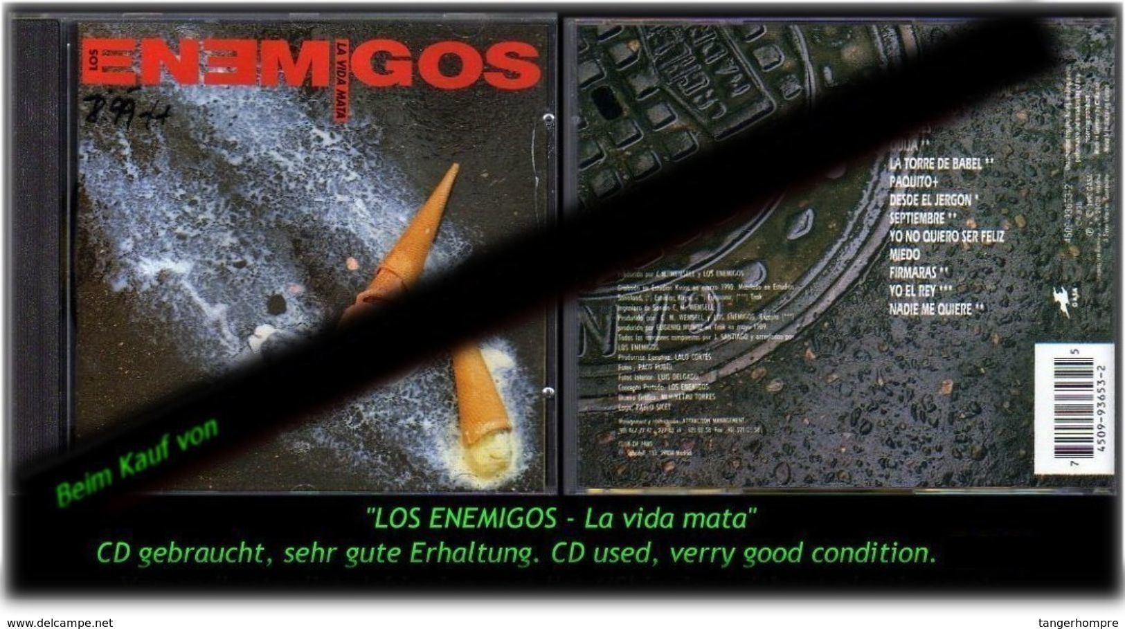LOS ENEMIGOS - La Vida Mata - Sehr Gute Erhaltung - Verry Good Condition. - Hard Rock & Metal