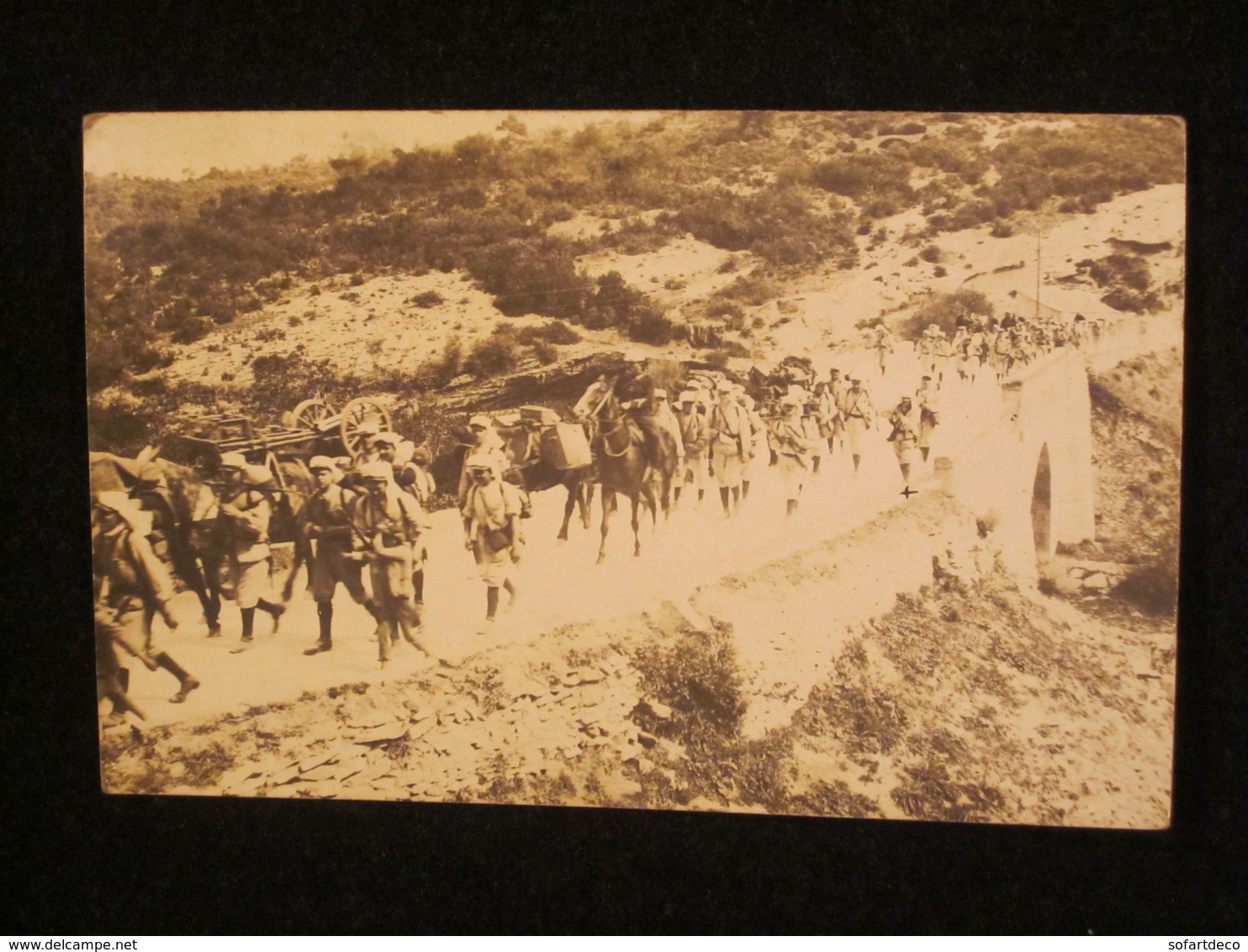 CPA Du 2°RAM, Régiment D'Artillerie De Montagne, Canon De 65mm De Montagne, St Florent, Corse, 1910. - Régiments