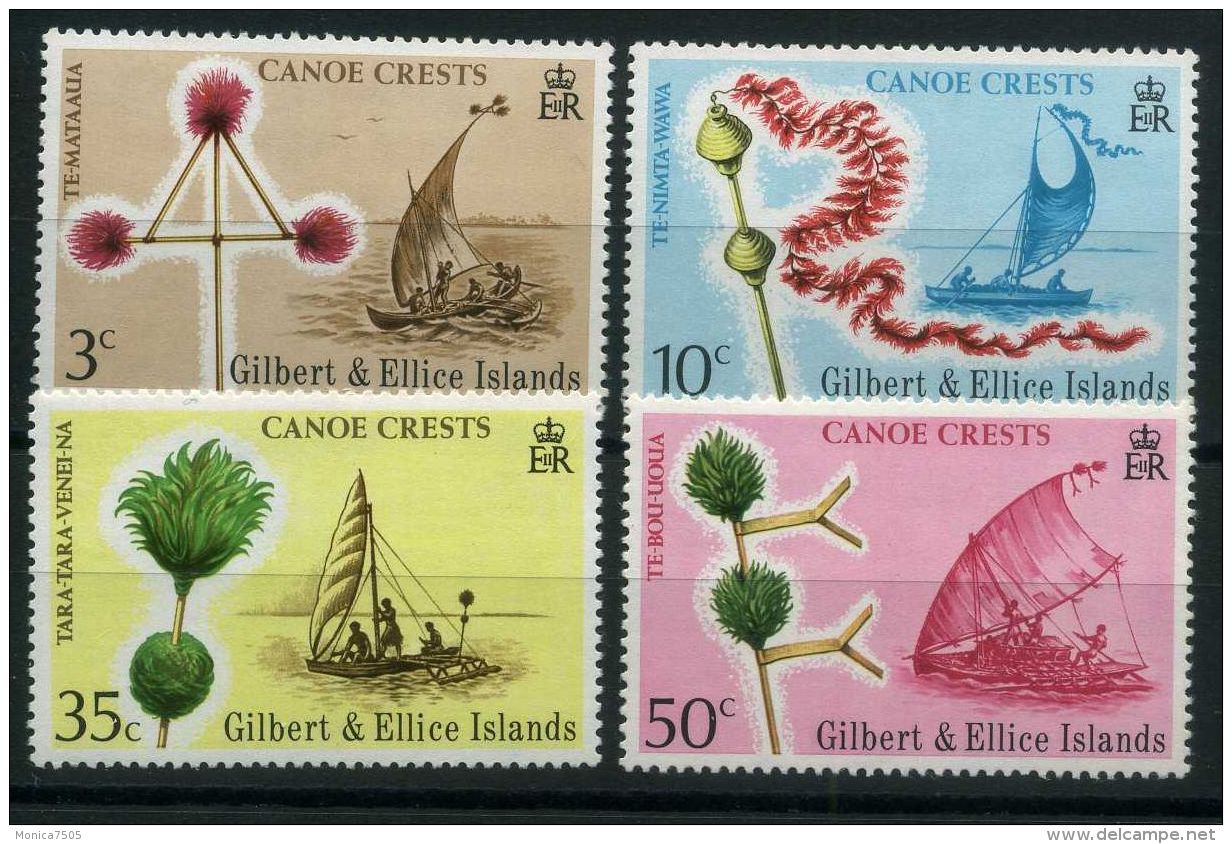 GILBERT &amp; ELLICE ( POSTE ) Y&amp;T N°  217/220  TIMBRES  NEUFS  SANS  TRACE  DE  CHARNIERE , A  VOIR . - Îles Gilbert Et Ellice (...-1979)