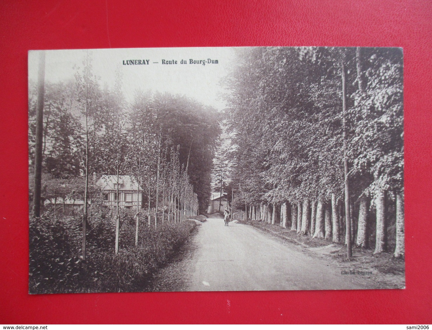 CPA 76 LUNERAY ROUTE DU BOURG DUN - Autres & Non Classés