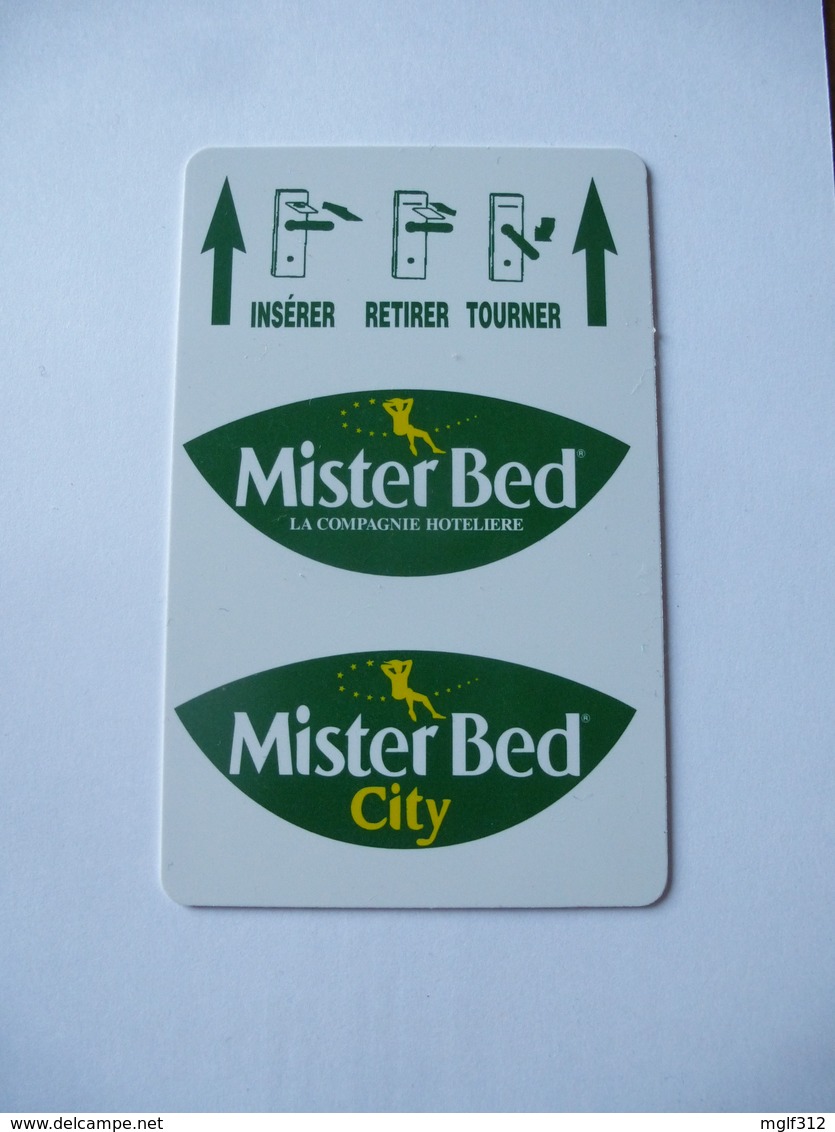 CARTE ANCIENNE CLE DE CHAMBRE HOTEL MISTER BED - Tarjetas-llave De Hotel