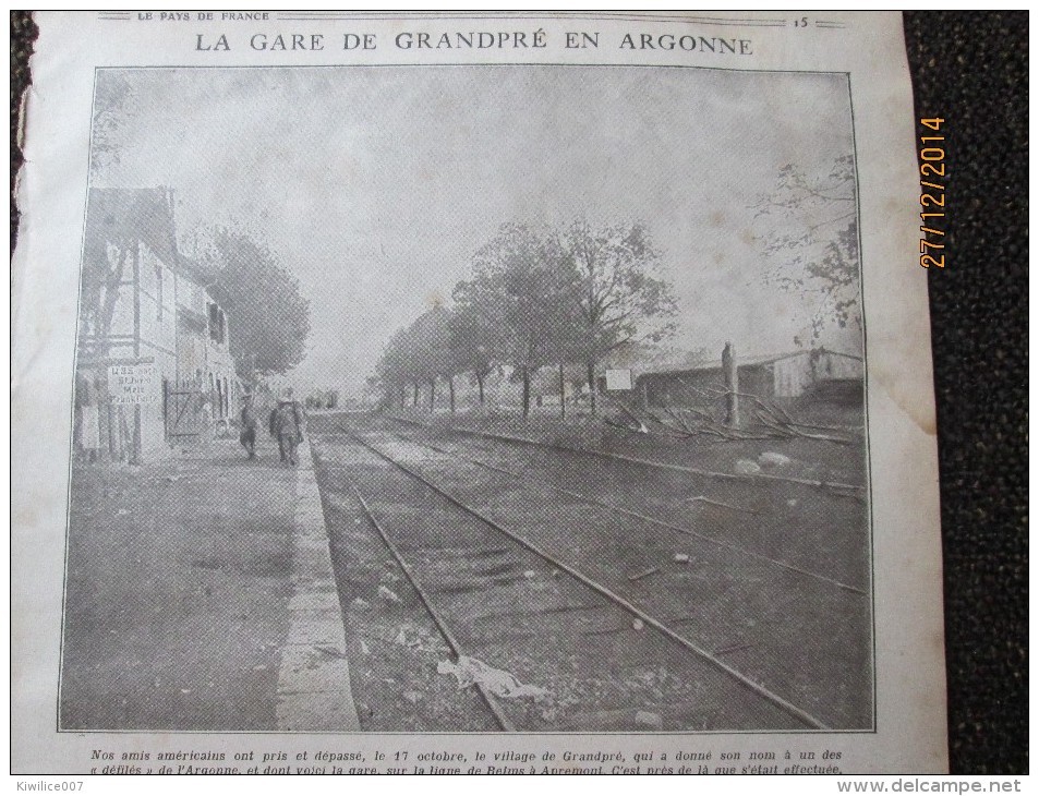 Guerre 14-18 La Gare De GRANDPRE ARGONNE - Altri & Non Classificati