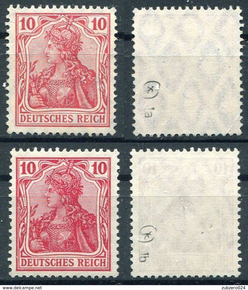 D. Reich Michel-Nr. 86Ia + 86Ib Ungebraucht (*) - Geprüft - Ungebraucht