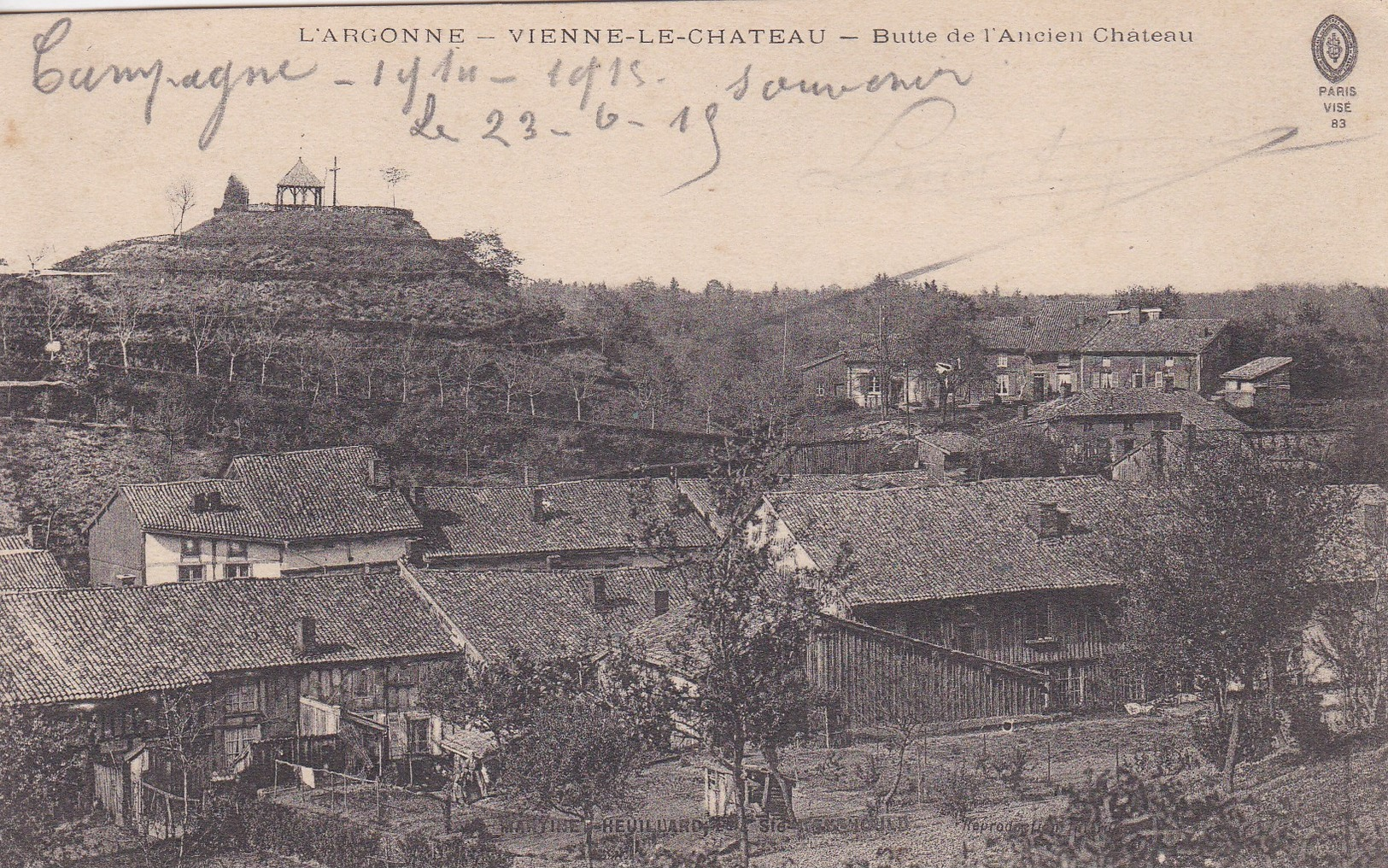 G10 - 51 - Vienne-le-Chateau - Marne - Butte De L'Ancien Château - L'Argonne - Autres & Non Classés