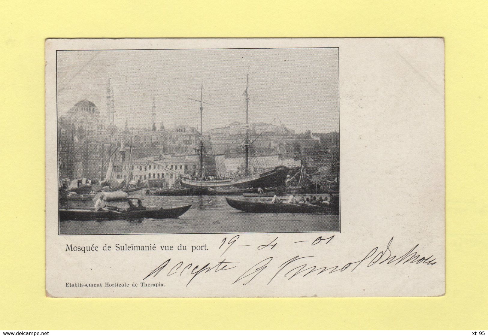 Constantinople Galata - Turquie - 1901 - Type Sage - 1877-1920: Semi Modern Period