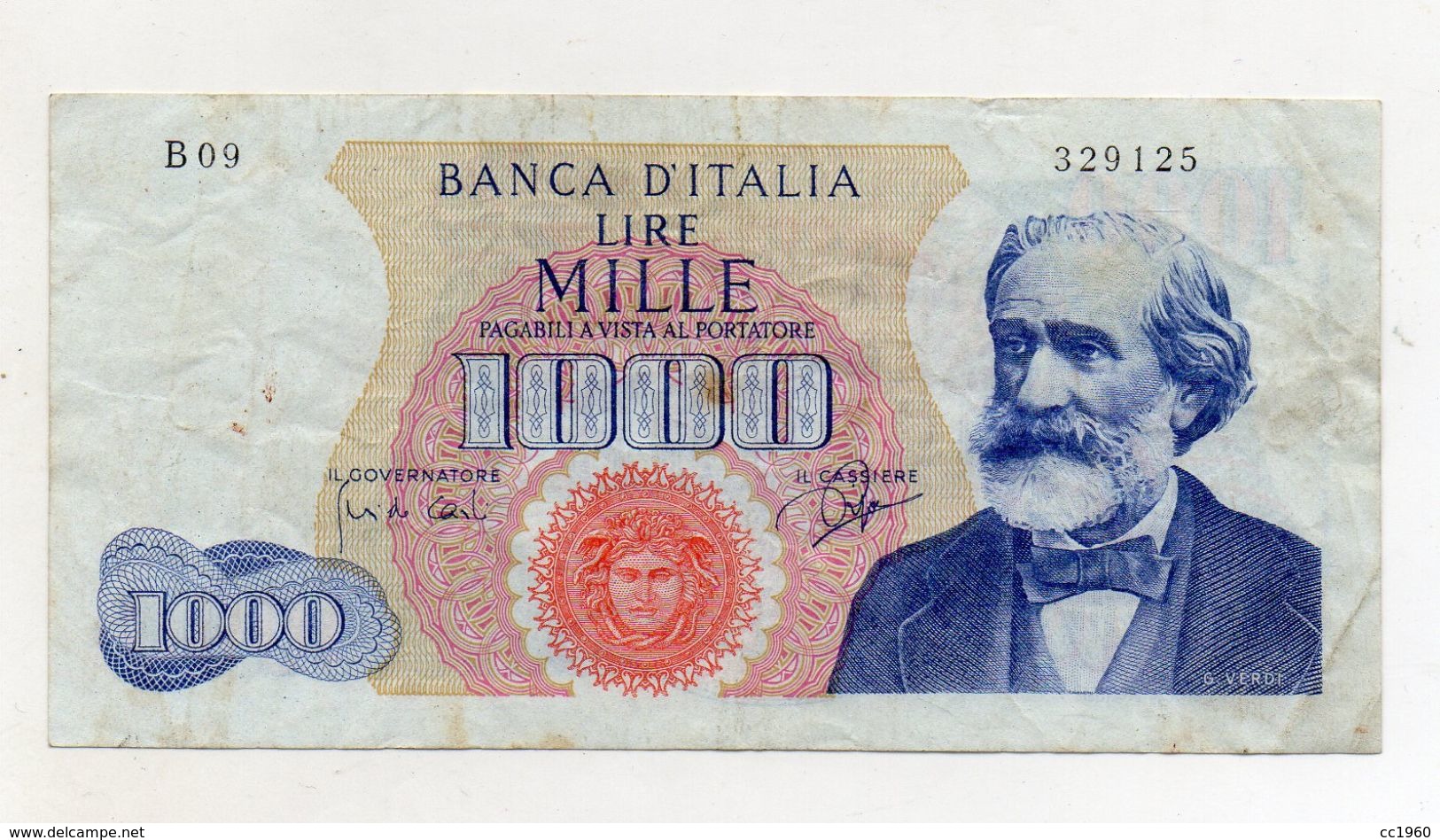 Italia - Banconota Da Lire 1.000 "Verdi "- Medusa - 1° Tipo - Decreto 14.07.1962 - (FDC8662) - 1000 Lire