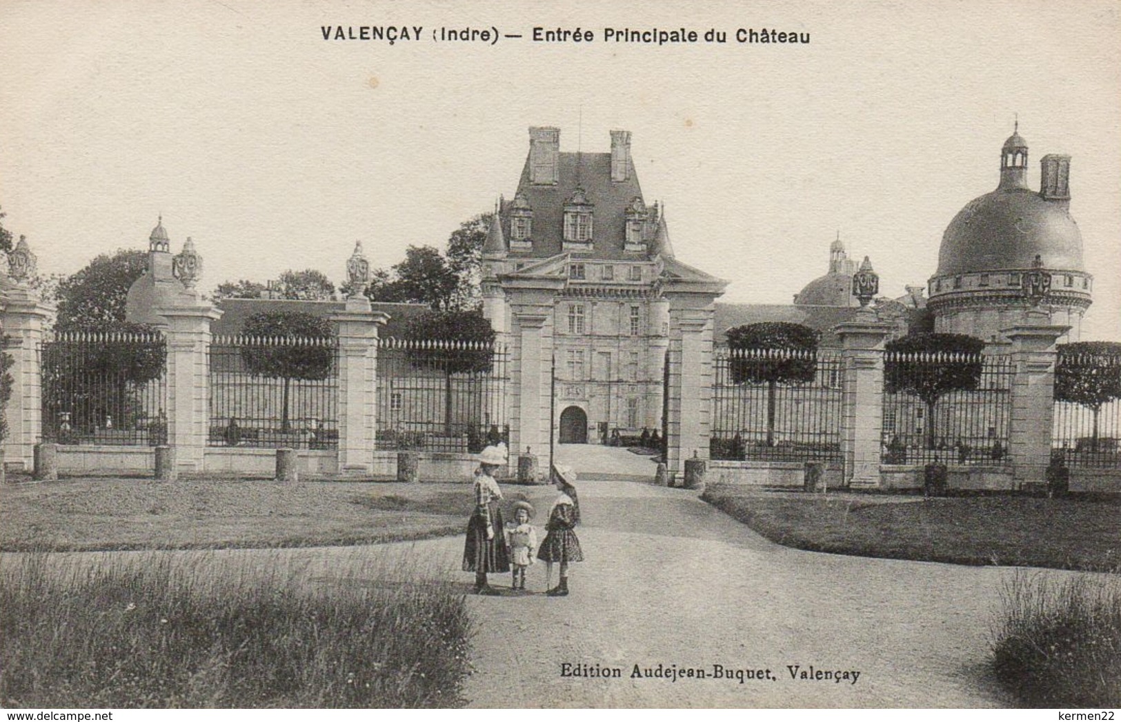 CPA 36 VALENCAY Entrée Principale Du Château - Autres & Non Classés