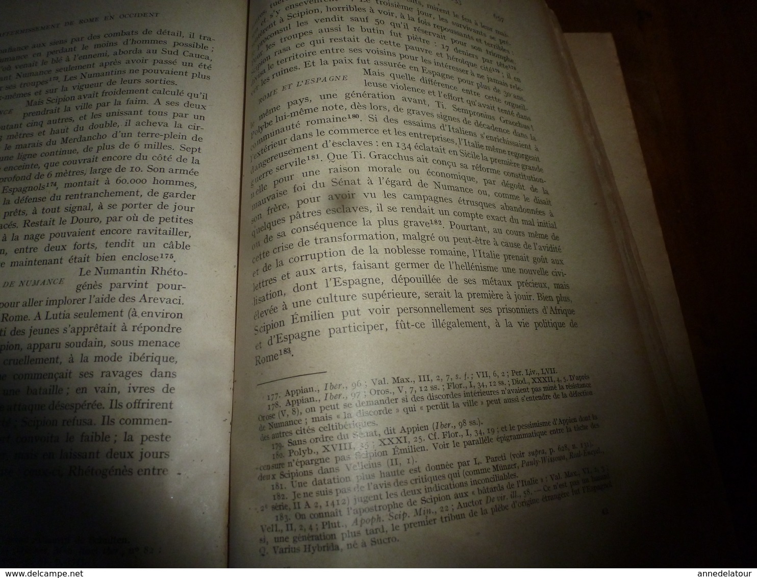 1940 HISTOIRE ANCIENNE (Romaine)  tome 1er -des origines à l'achèvement de la conquète (133 av J.C.), par Ettore Pais