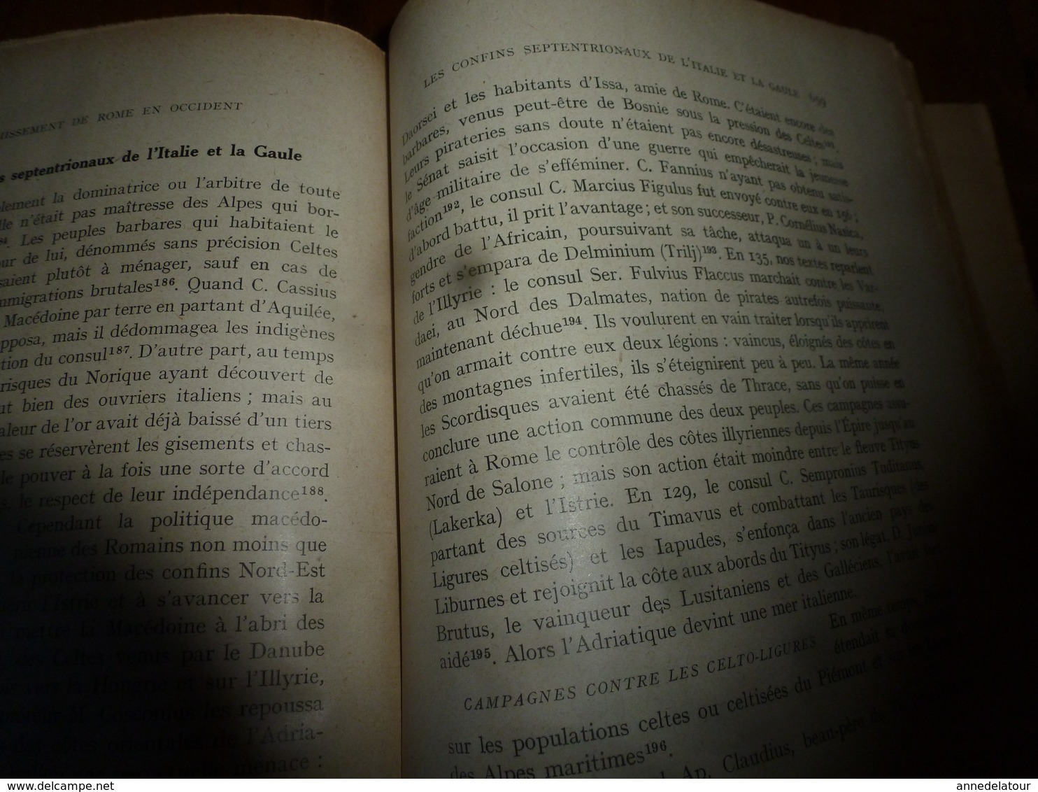 1940 HISTOIRE ANCIENNE (Romaine)  tome 1er -des origines à l'achèvement de la conquète (133 av J.C.), par Ettore Pais