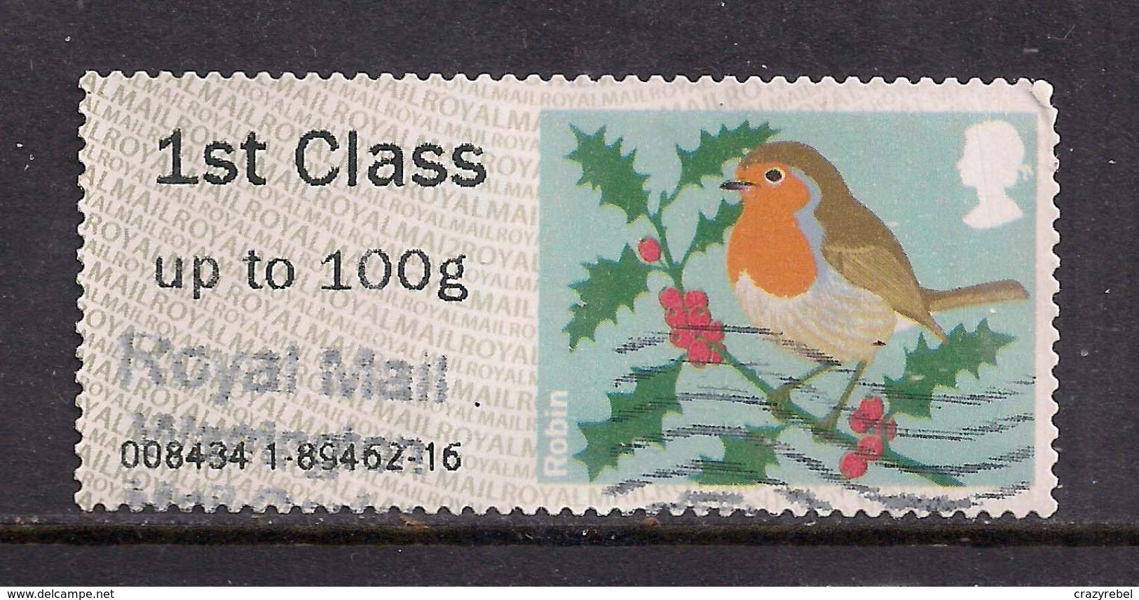 GB 2012 QE2 1st Up To 100 Gms Post & Go Christmas Robin ( T735 ) - Post & Go Stamps