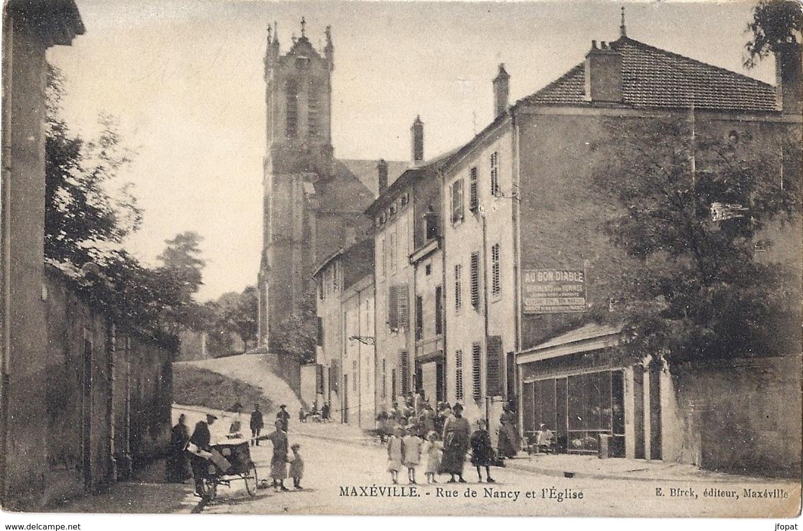 54 MEURTHE ET MOSELLE - MAXEVILLE Rue De Nancy Et L'Eglise - Maxeville