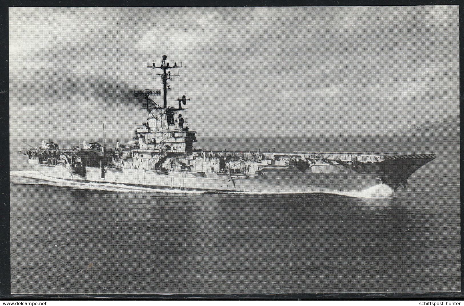 US Navy, USS"BENNINGTON" (CVS-20) Naval Historys Postcard Unwritten, Look Scan, RARE !! 7.3-47 - Bateaux