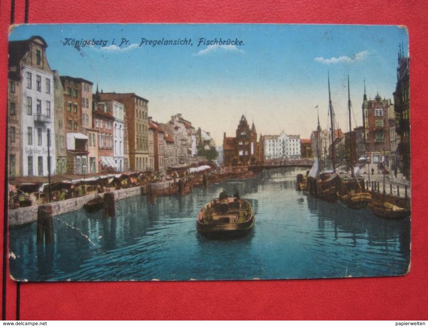 Kaliningrad / Königsberg I. Pr. - Pregelansicht, Fischbrücke / Feldpost - Ostpreussen