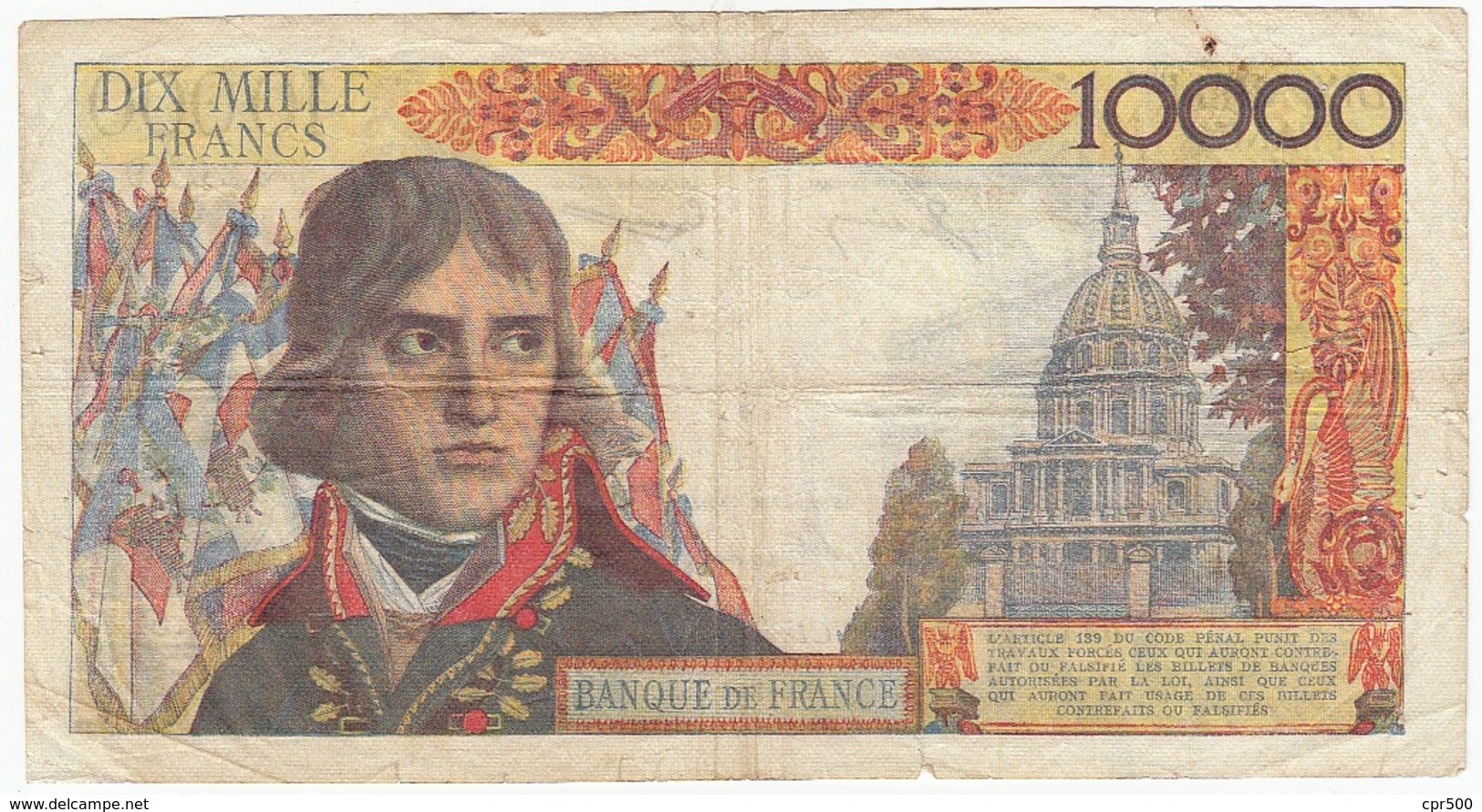 10000 Francs Bonaparte Type 1955, F51.06, P136, 06/12/1956, H.52, B - 10 000 F 1955-1958 ''Bonaparte''