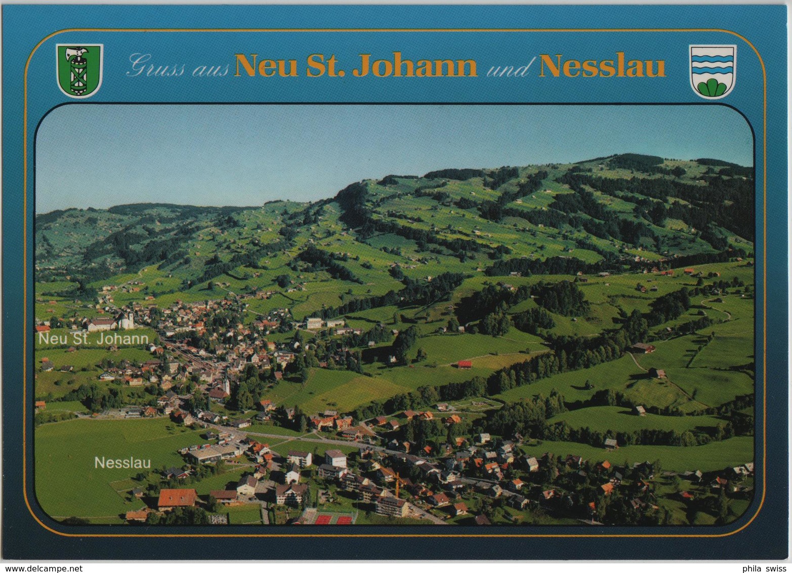 Gruss Aus Neu St. Johann Und Nesslau - Flugaufnahme - Nesslau