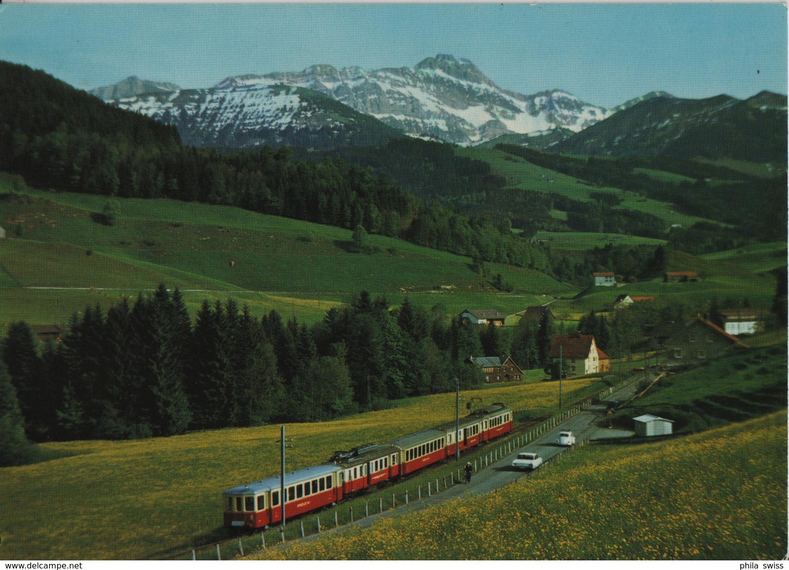 Appenzellerbahn Mit Säntis Chemin De Fer Railway - Photo: Gross - Sonstige & Ohne Zuordnung