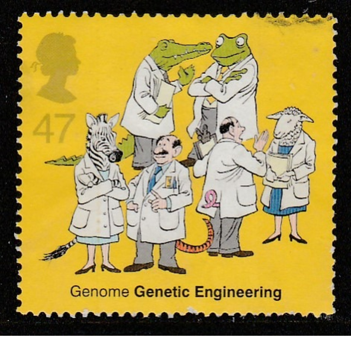 GB 2003 50th Anniversary Of Discovery Of DNA 47 P Multicolored S G.2346 O Used - Used Stamps