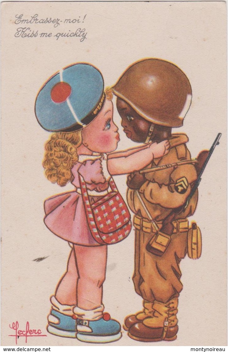 Illustrateur  :  Leclerc :  Soldat  Kiss Me - Leclerc