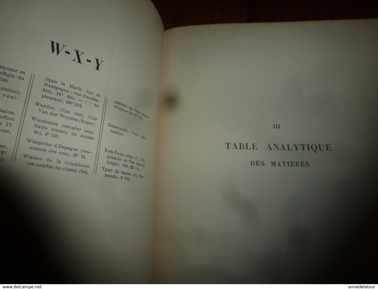 1911 HISTOIRE DE FRANCE  Depuis les origines jusqu'à la Révolution (Table Alphabétique)