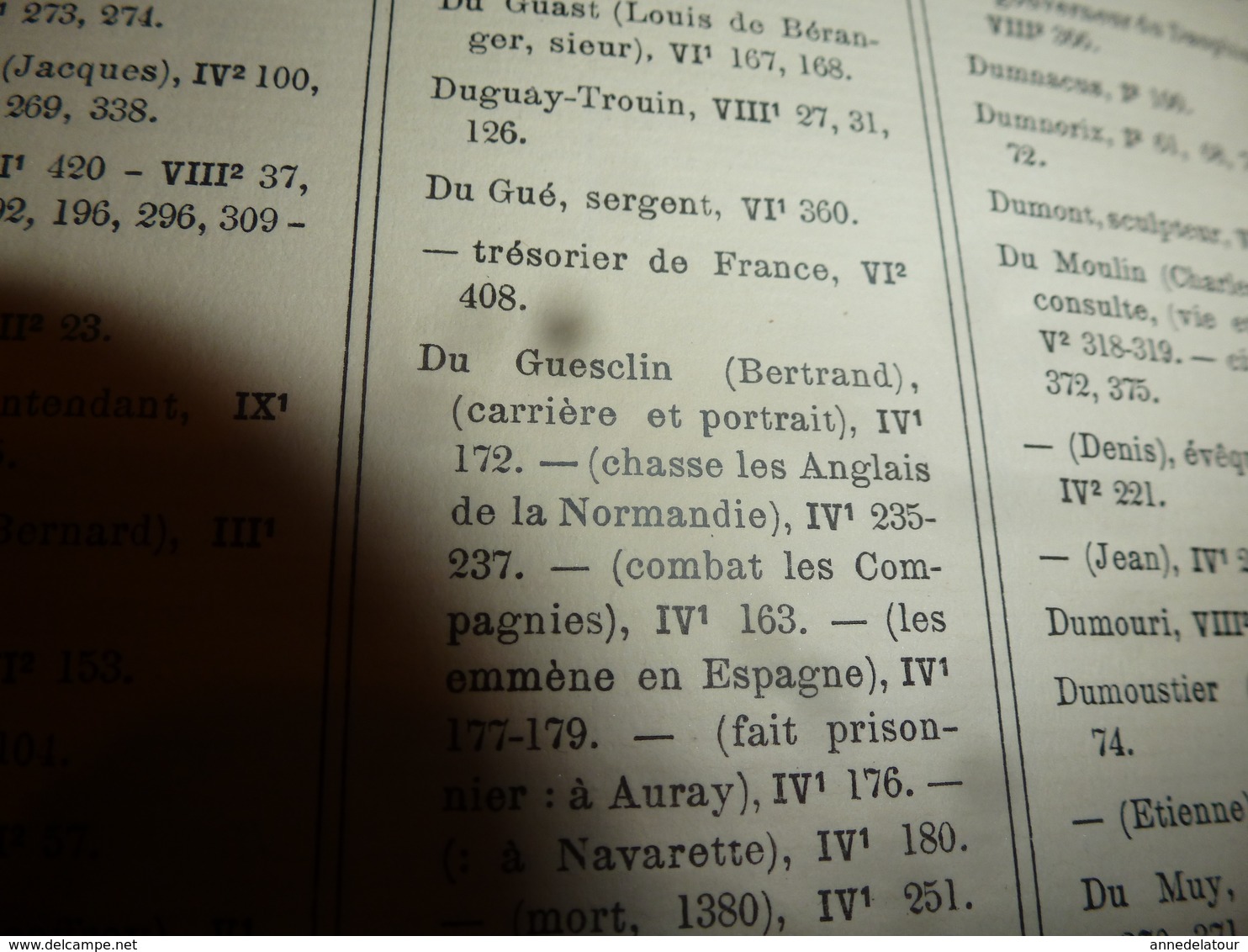 1911 HISTOIRE DE FRANCE  Depuis les origines jusqu'à la Révolution (Table Alphabétique)