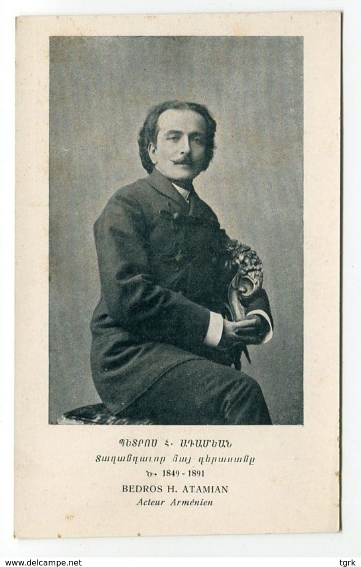 Arménie BEDROS H. ATAMIAN Acteur Arménien 1849-1891 - Arménie